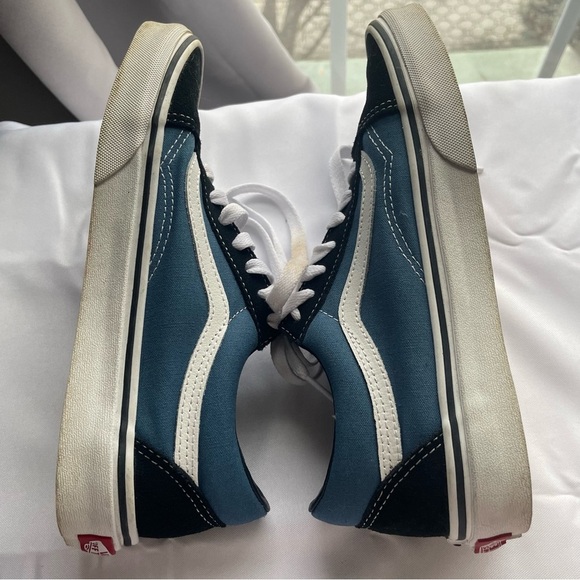 Vans Old Skool Low Ultracush Black Blue 508731  Women's Size 7 Men's Size 5.5 - Picture 7 of 8